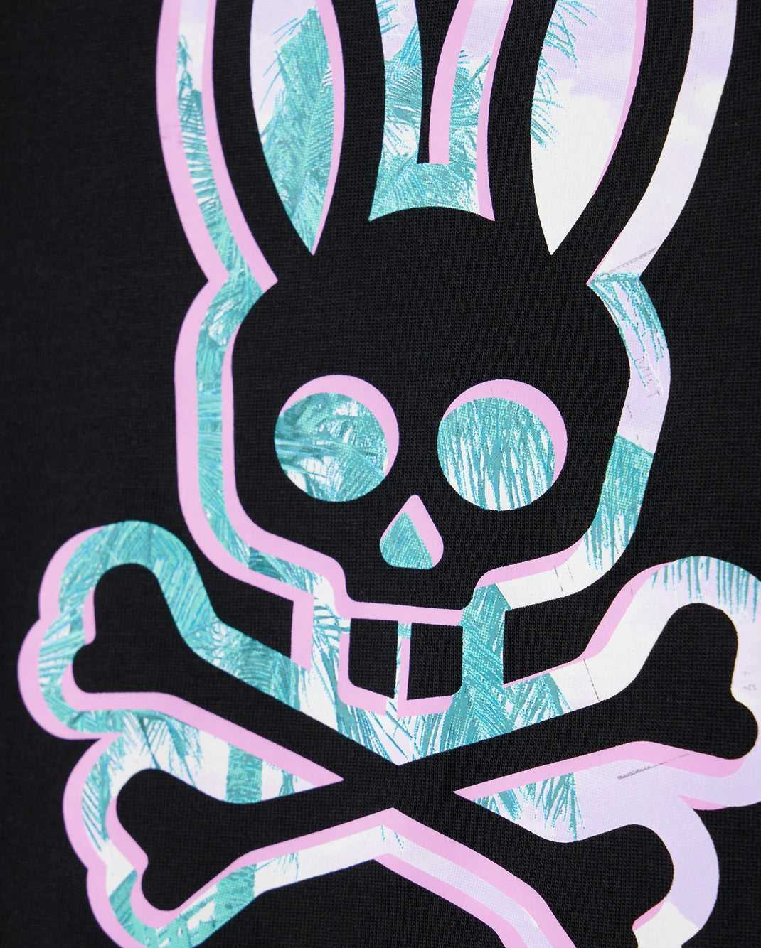 T Shirt Graphique Psycho Bunny Leonard Graphic Tee Noir Enfant | SRG-83385266